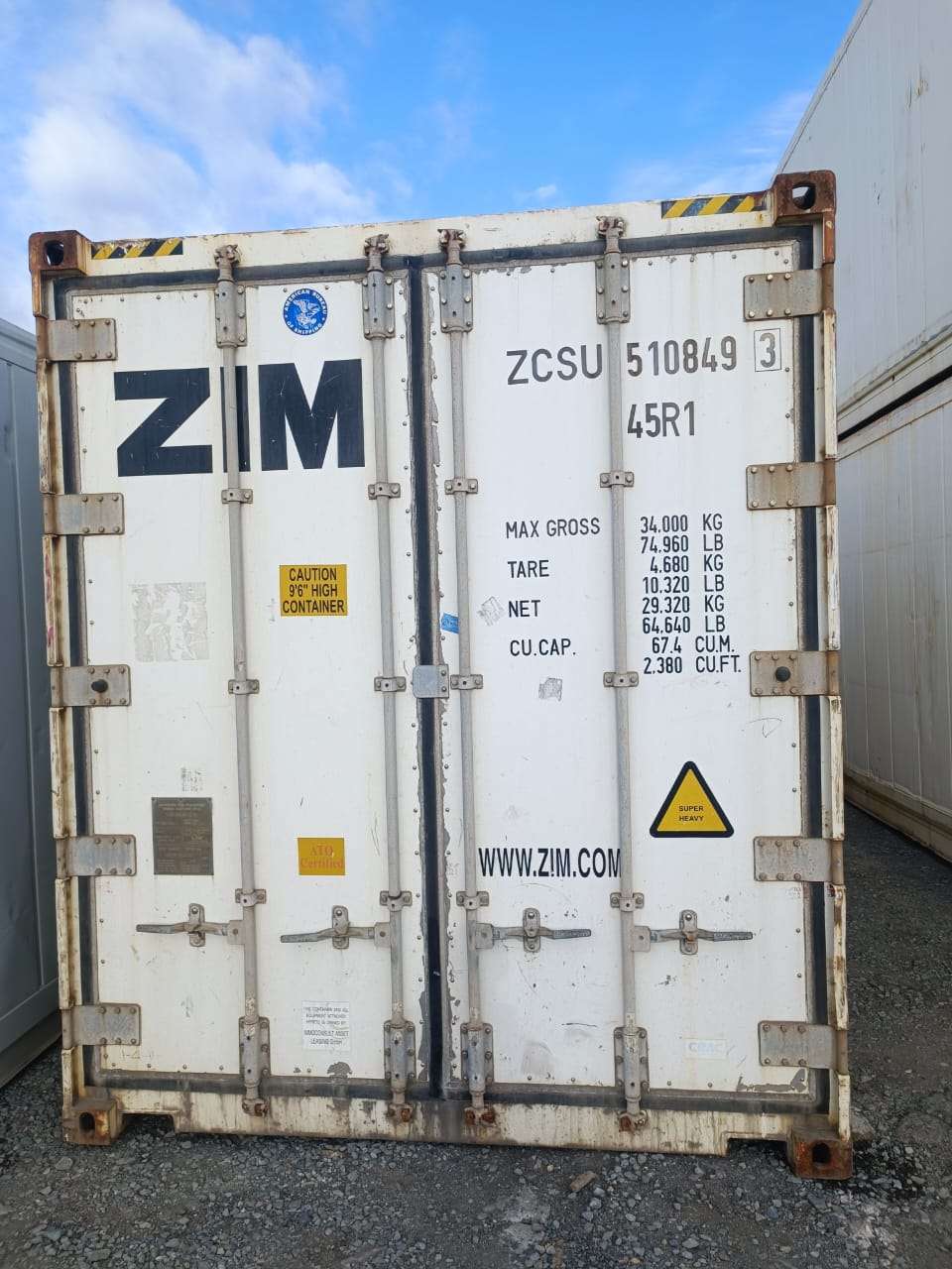 ZCSU5108493<span> Рефрижераторный контейнер </span>